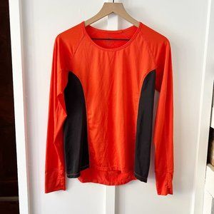 NOBLE EQUINE orange long sleeve shirt